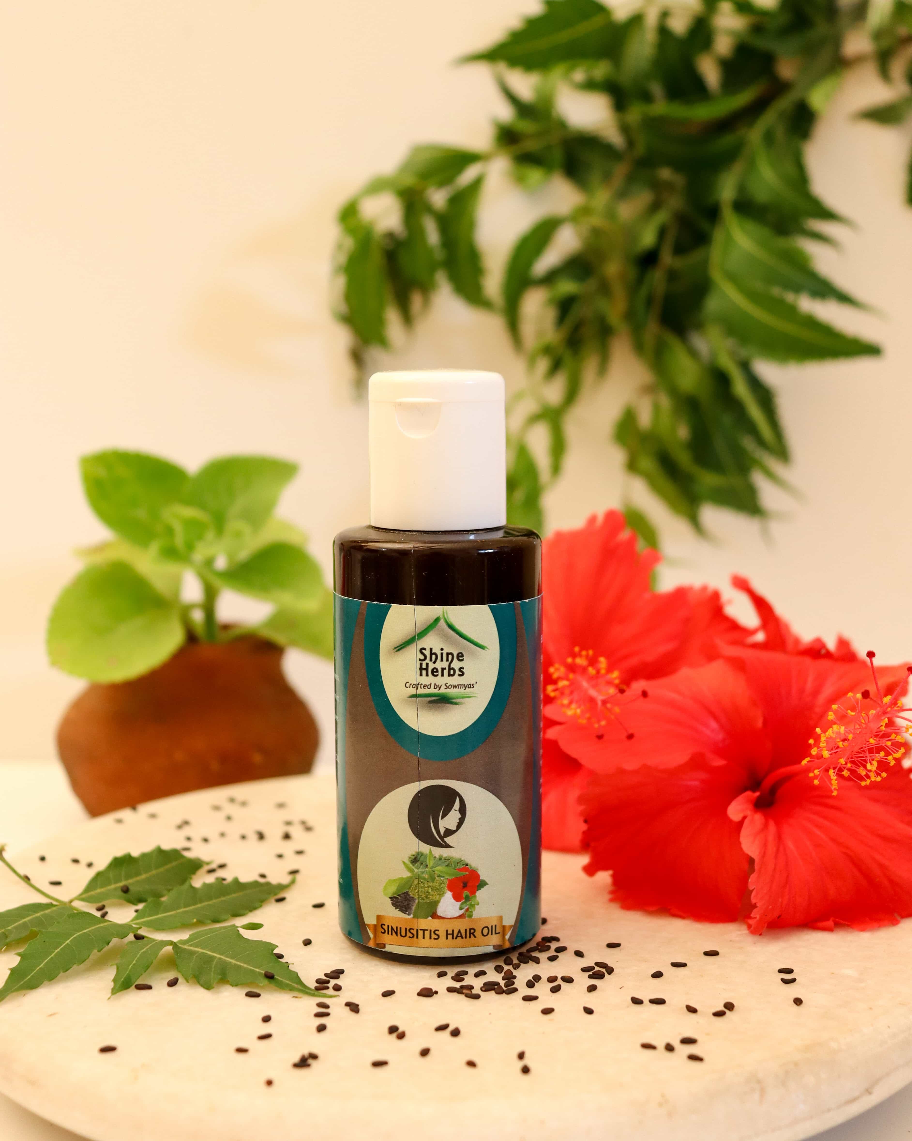 Sinusitis Hair oil Shine Herbs