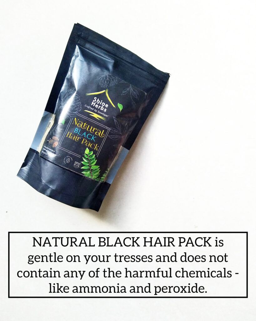 Natural Black Hair Pack Shine Herbs