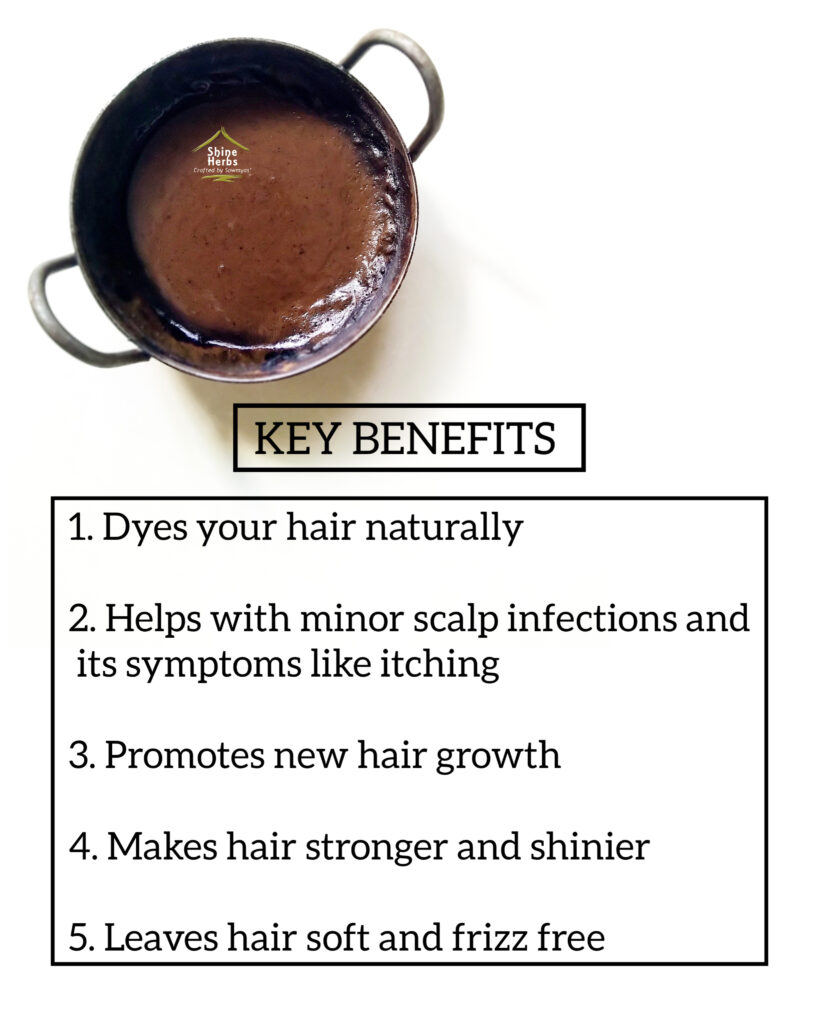 Natural Black Hair Pack Shine Herbs