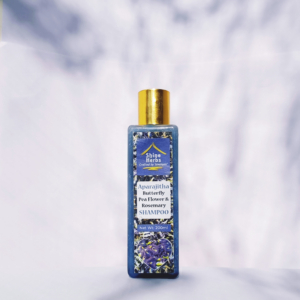 Butterfly pea flower and rosemary shampoo